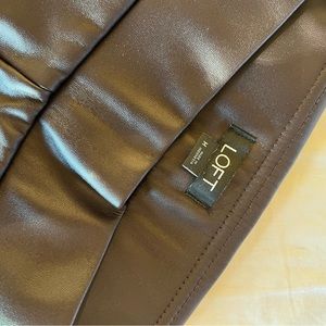 LOFT faux leather skinny pants
